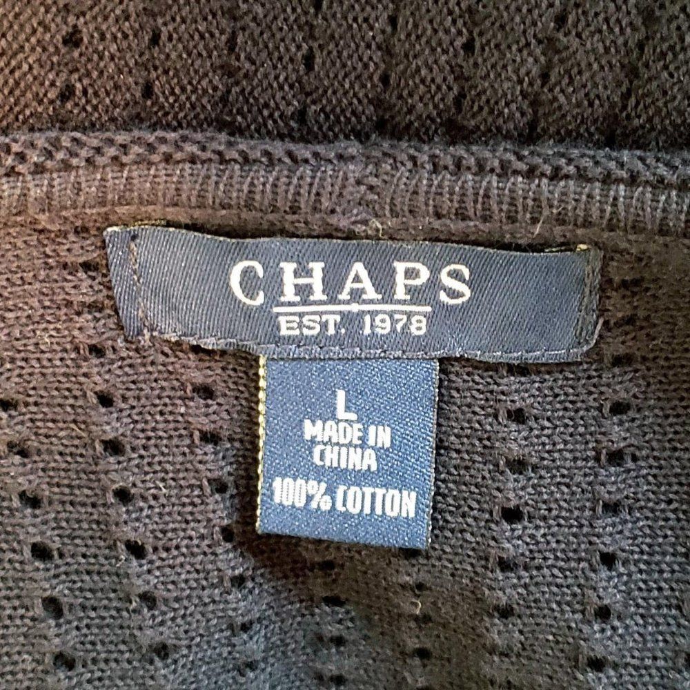 Chaps Mesh Cardigan - Picture 4 of 4